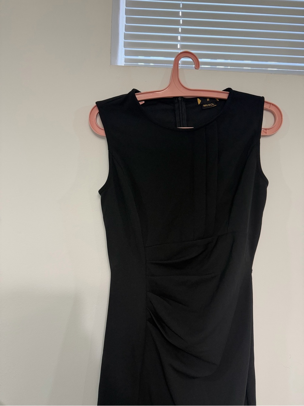 Miusol Black Sleeveless Ruffle Sheath Dress - EUC